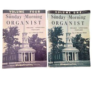 The Sunday Morning Organist Music Books Volumes 1 and 4 1962 1963 Church Organ